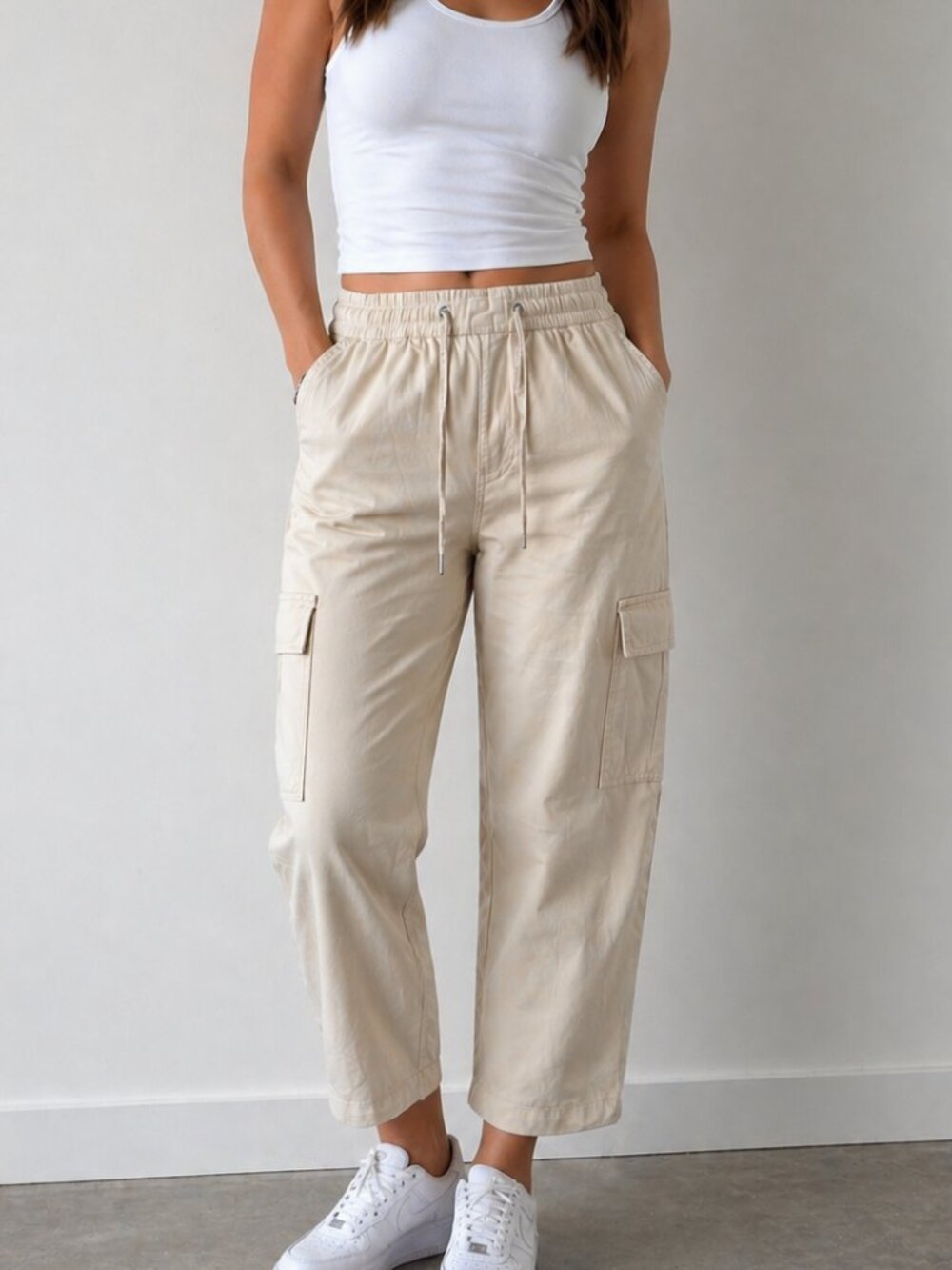 GAP Easy Twill Cargo Pants Beige Chino size Small